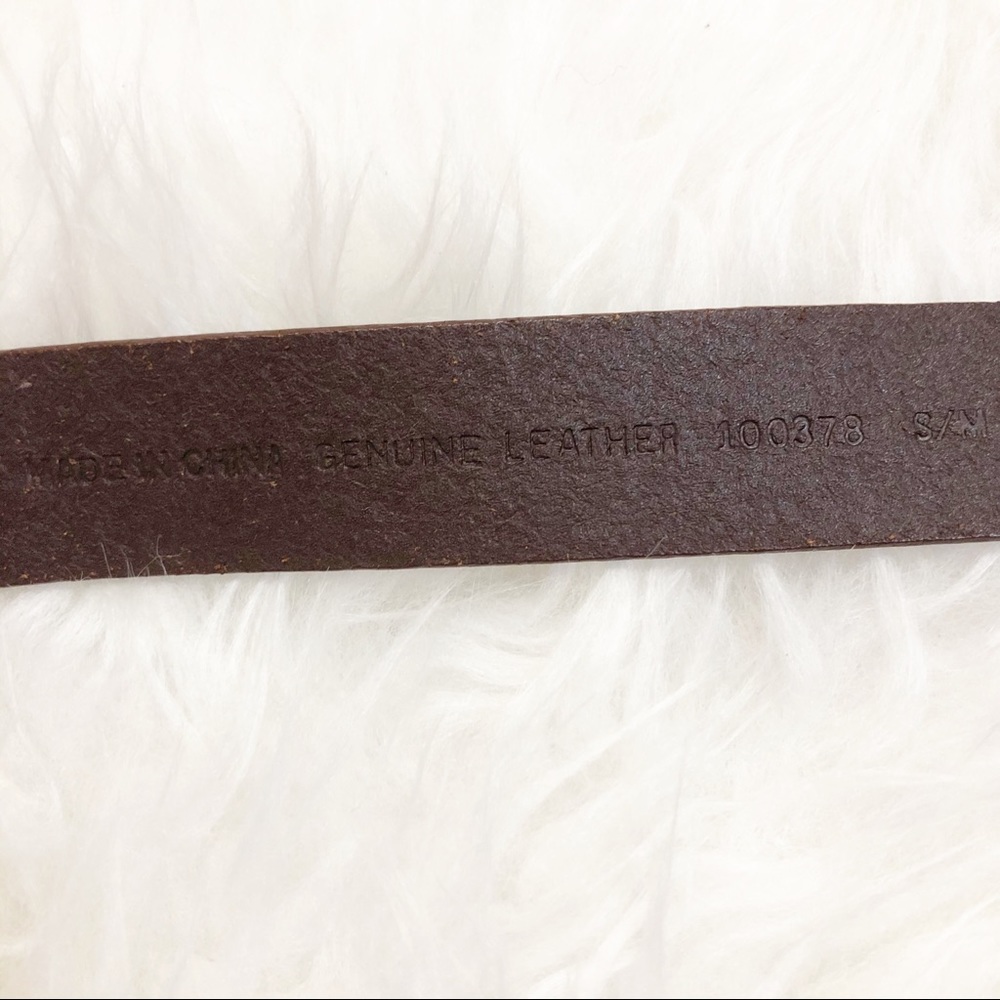 Brown Studded Fringe Women's Belt - Picture 6 of 8